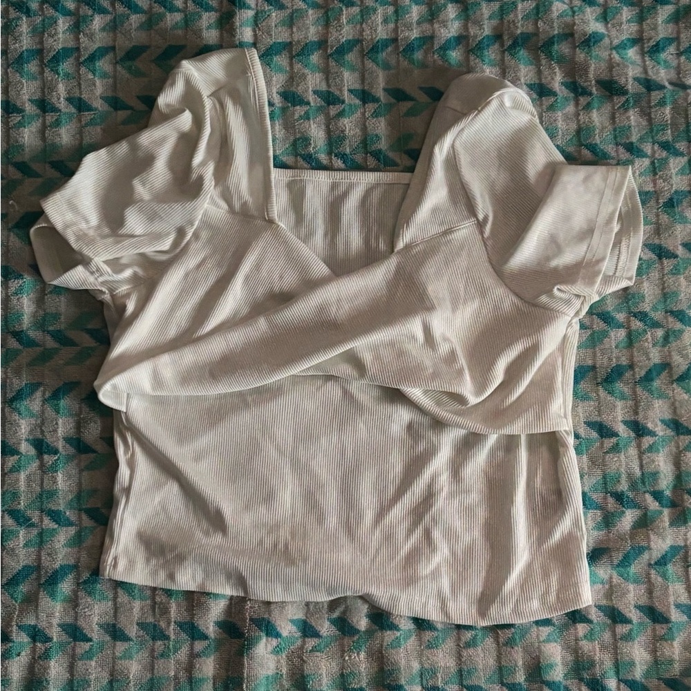 SHEIN white Crop Top